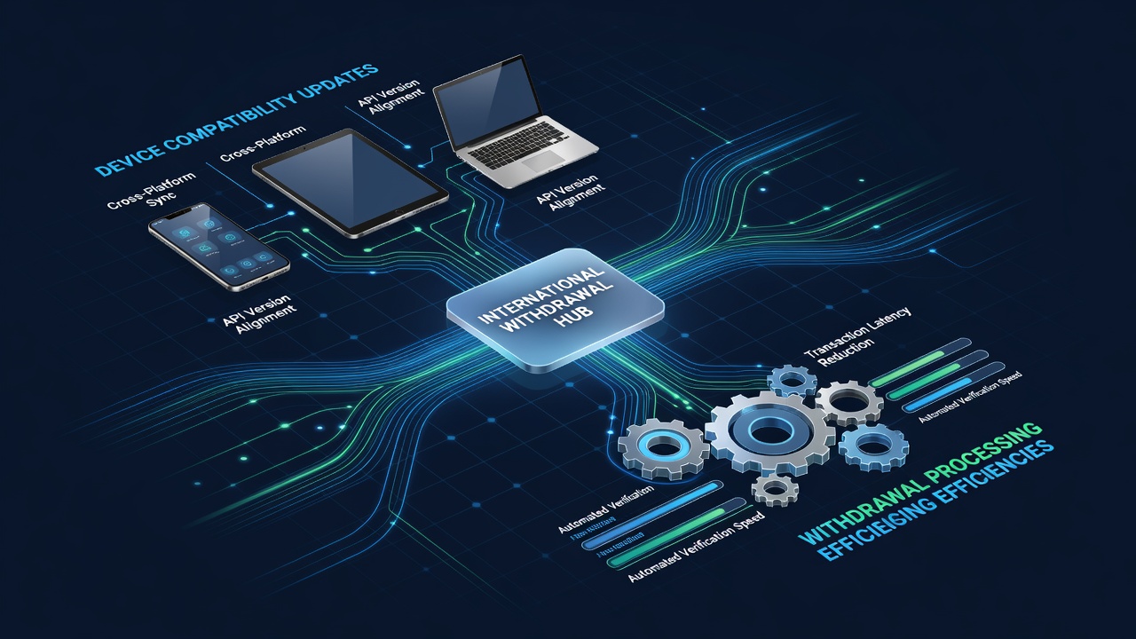 Analytics dashboard displaying withdrawal processing times correlated with device OS version distribution across global wagering networks