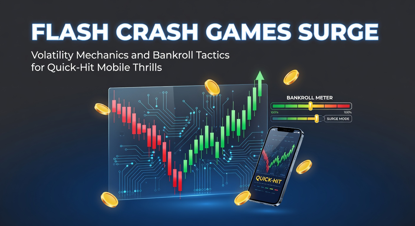 Mobile phone screen capturing a flash crash game in action, with a glowing multiplier line surging upward amid colorful animations and a ticking timer