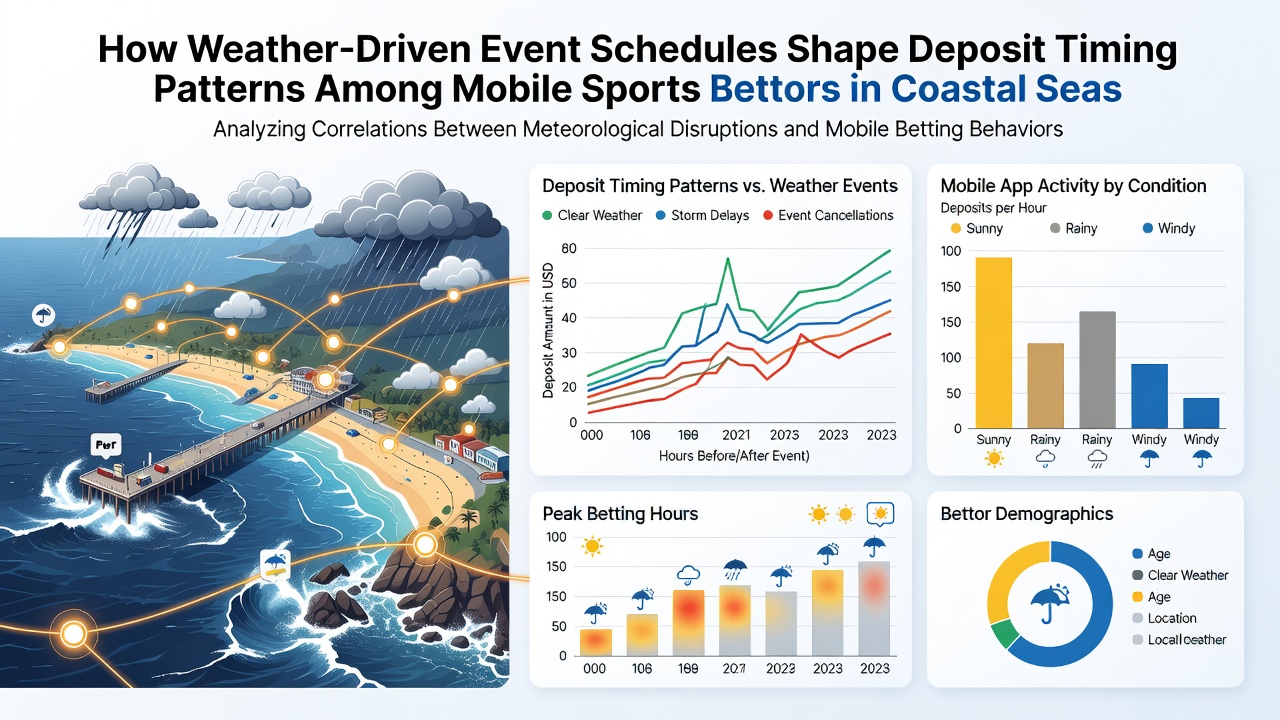 Graph displaying seasonal deposit volume spikes aligned with weather-related sports event rescheduling in mobile betting apps