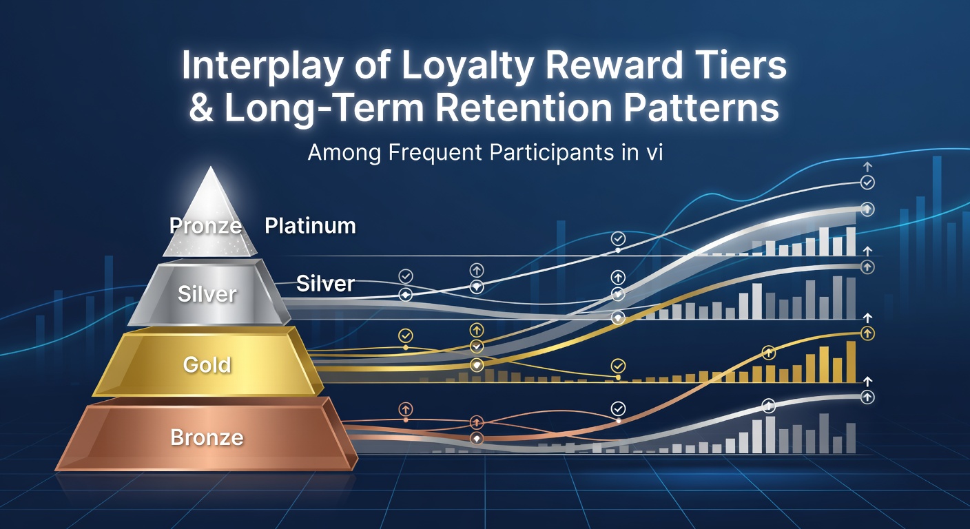 Charts displaying retention curves and tier progression data for frequent virtual table game users over 18 months
